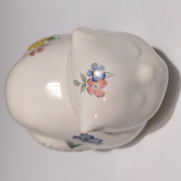 Vintage Porcelain White Kitty Cat Trinket Dish - Japan - Picture 7 of 11